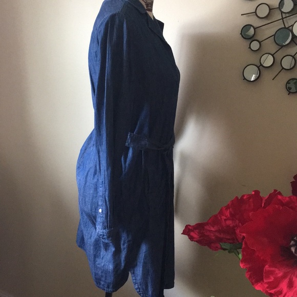 Loft denim jean shirtdress dress - Picture 5 of 8